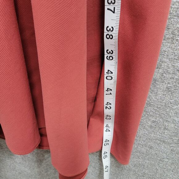 AKRIS PUNTO D-RING BELTED V-NECK MIDI WRAP DRESS, SIZE 10 - Picture 7 of 8